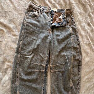 FREE PEOPLE We The Free Mid-Rise Barrel Jeans